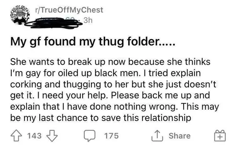 Girlfriend Finds Thug Folder