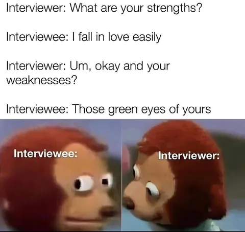 Interviewee Falls in Love Easily