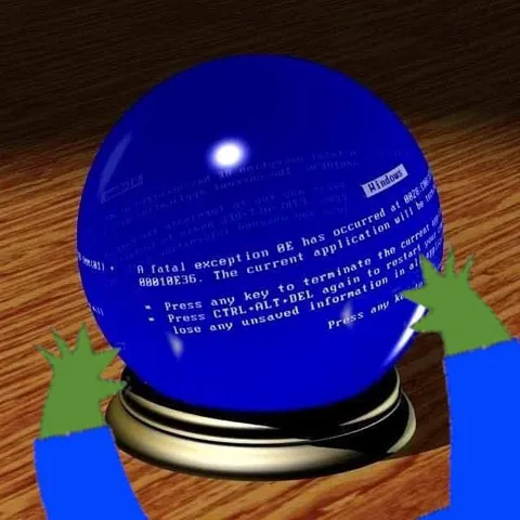 Crystal Ball Blue Screen of Death