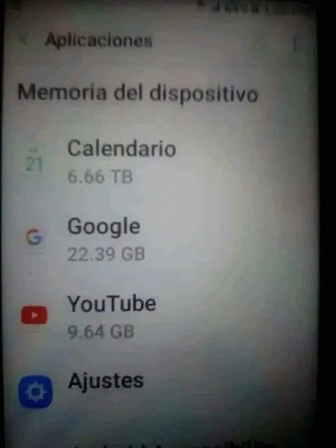 Calendario ocupa 6.66 TB