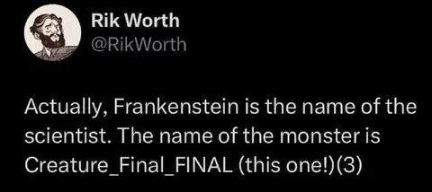 Creature Final Final Name Joke