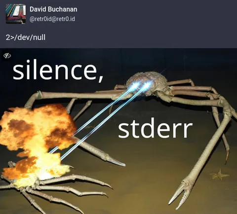 Silence, stderr