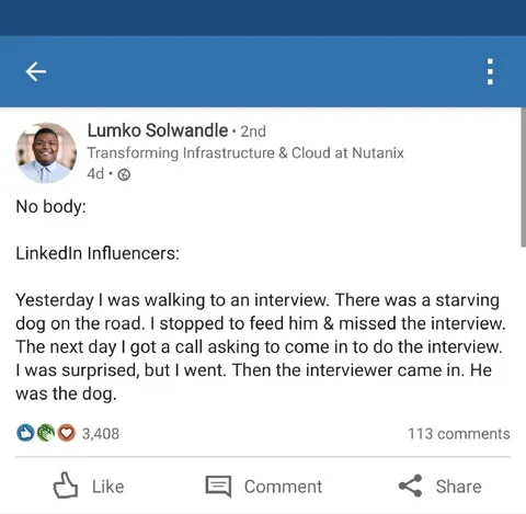The Interviewer Was the Dog