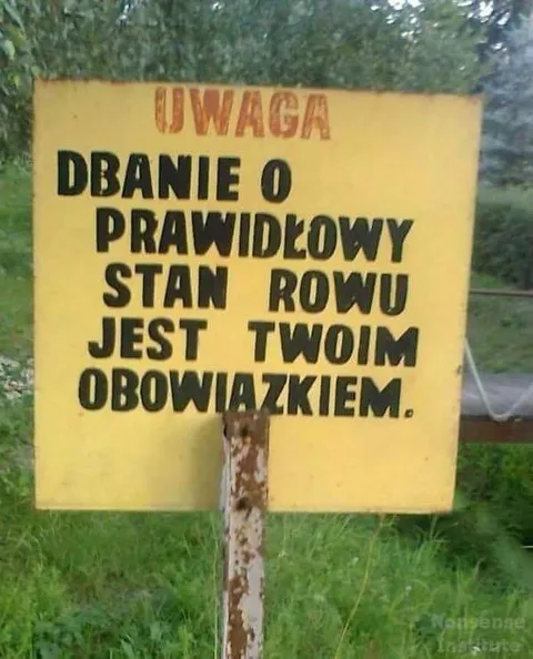 Dbaj o prawidłowy stan rowu