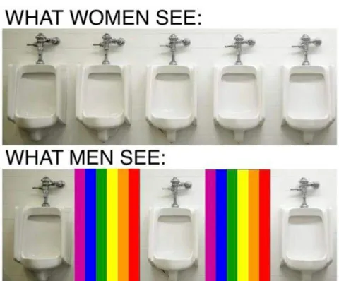 What Men See at Urinals