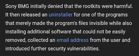 Sony BMG Rootkit Uninstaller
