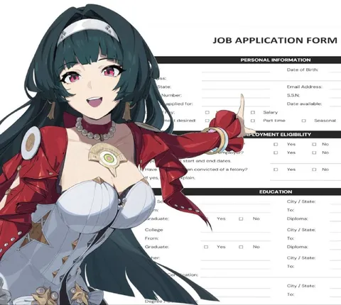 Anime Girl Job Application