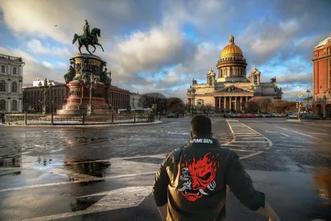 Самурай на Исаакиевской площади