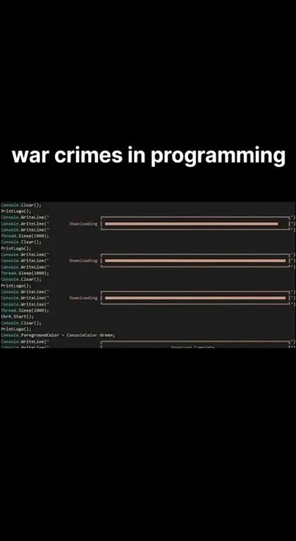 War Crimes in Programming