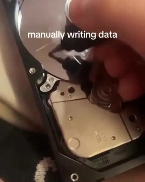 Manually Writing Data to a Hard Drive