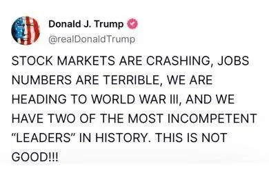 Trump Warns of World War III
