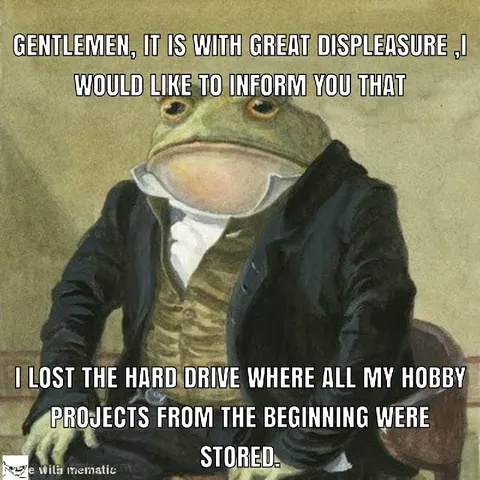 Frog Lost His Hobby Projects