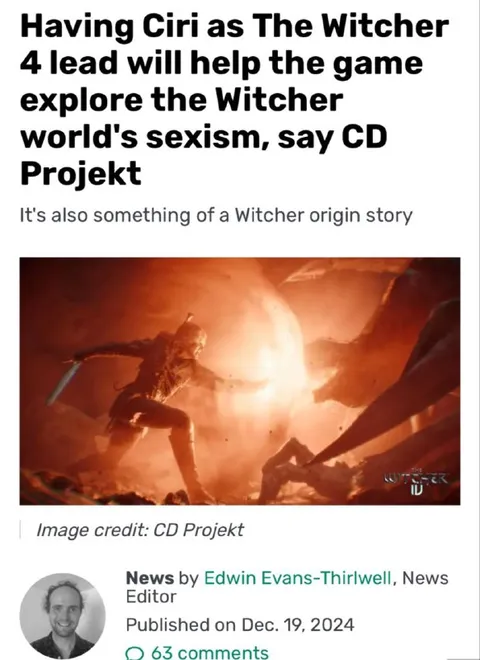 Ciri as The Witcher 4 Lead