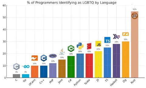 Programmers Identifying as LGBTQ by Language