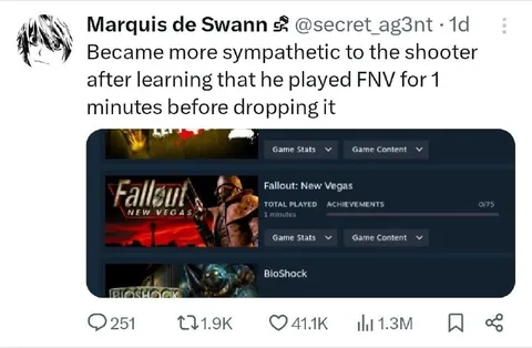 Fallout New Vegas One-Minute Player