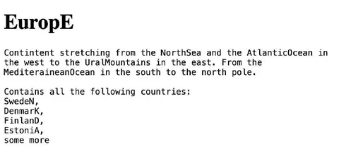 Europe and Some More Countries