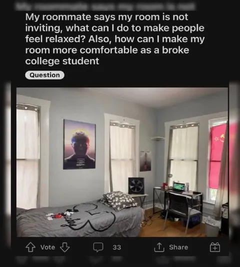 Broke College Student Room