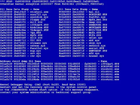 Fake Linux Blue Screen of Death