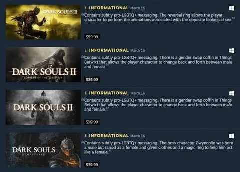 Dark Souls LGBT Informational Reviews