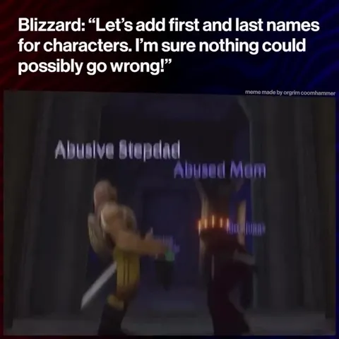 Blizzard Adds First and Last Names