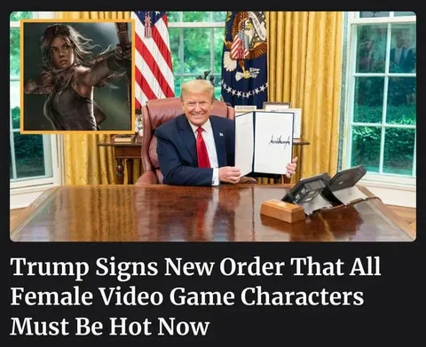 Trump Makes Female Game Characters Hot