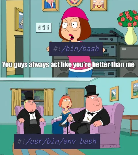 Shebang Family Guy insult