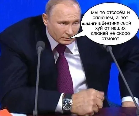 Путин про бензиновые шланги