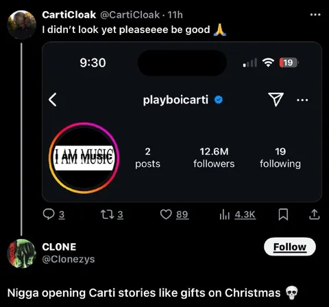 Opening Carti Stories Like Gifts