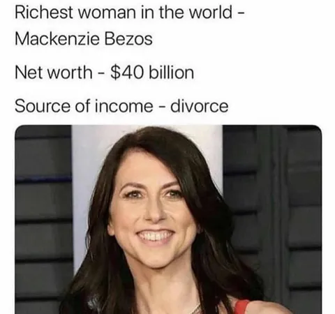 Richest Woman Gets Richer Through Divorce