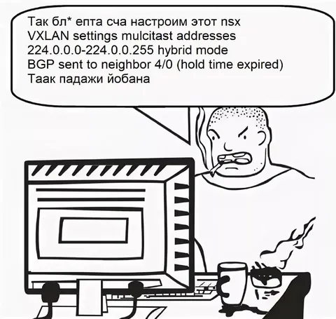 Падение NSX после настройки VXLAN