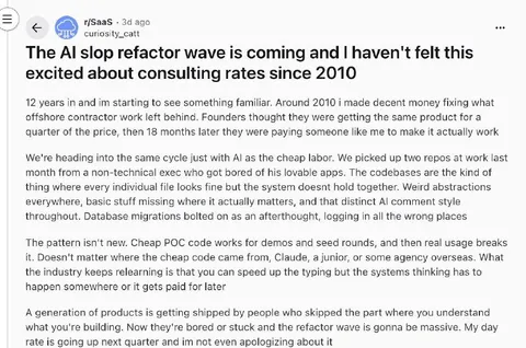 The AI slop refactor wave