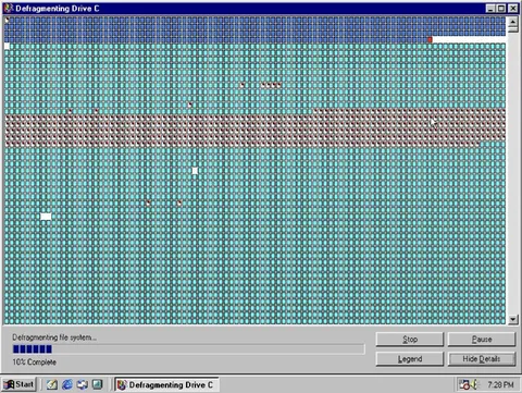 Windows Drive Defragmentation