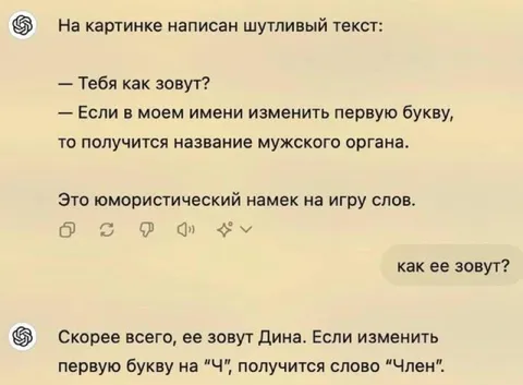 Дина и слово «член»