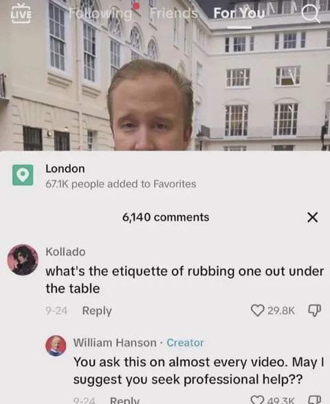 Rubbing One Out Under the Table