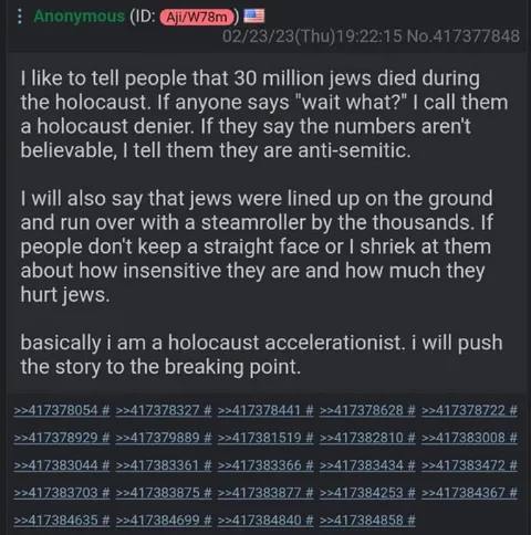 Holocaust Accelerationist Shitpost