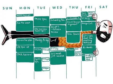 Calendar Packed With Meetings
