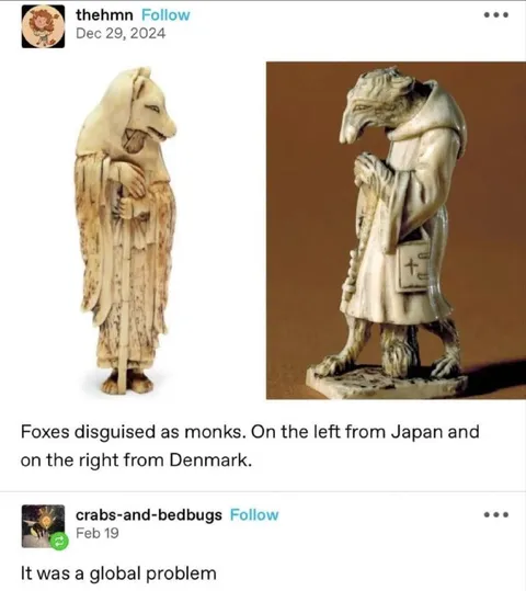 Foxes Disguised as Monks