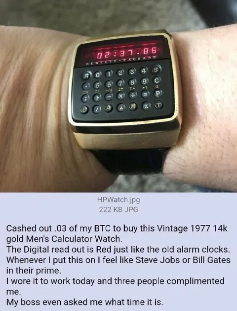 Vintage Calculator Watch Flex