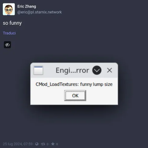 Funny Lump Texture Error