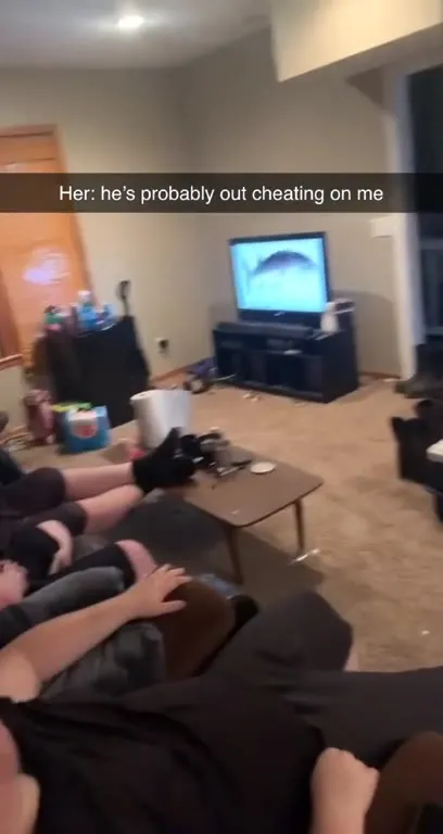 He’s Probably Out Cheating
