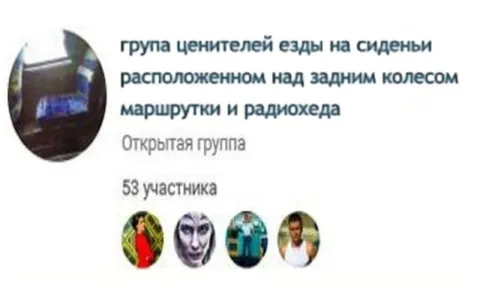 Ценители сиденья над колесом