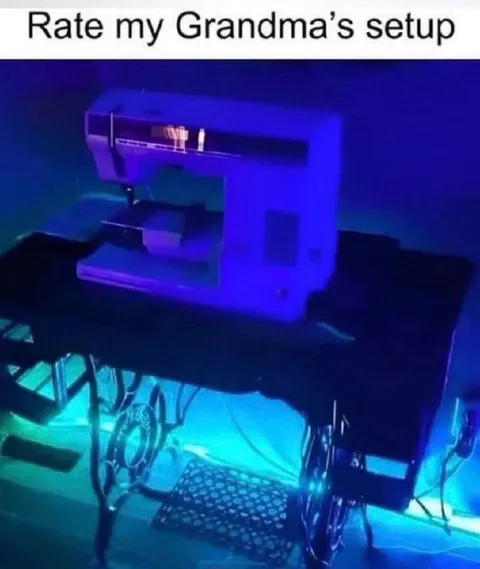 Grandma's Gaming Setup