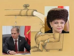 Путин чинит протекающую трубу