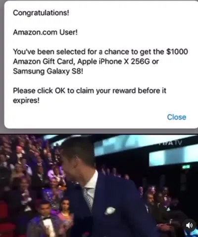 Amazon Prize Celebration Scam