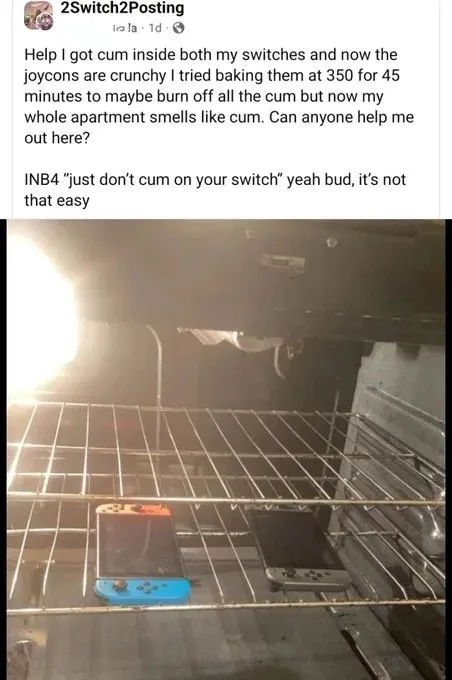 Crunchy Joy-Cons in the Oven