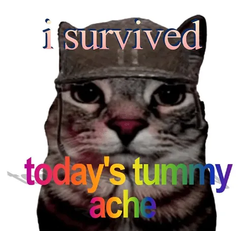 I Survived Today's Tummy Ache