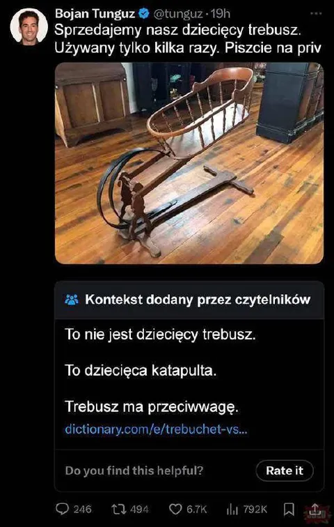 Dziecięcy trebusz czy katapulta