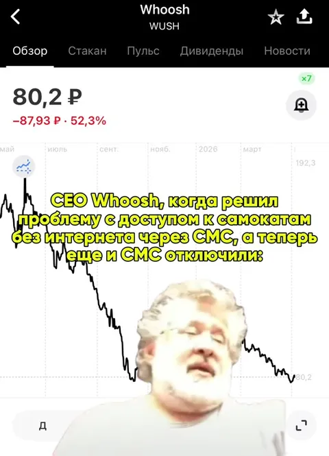 CEO Whoosh отключили СМС