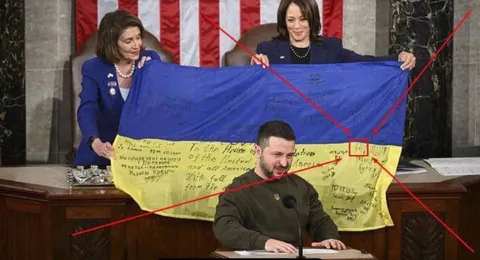 Zelenskyy Signs the Flag