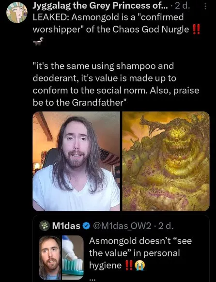 Asmongold Worships Nurgle